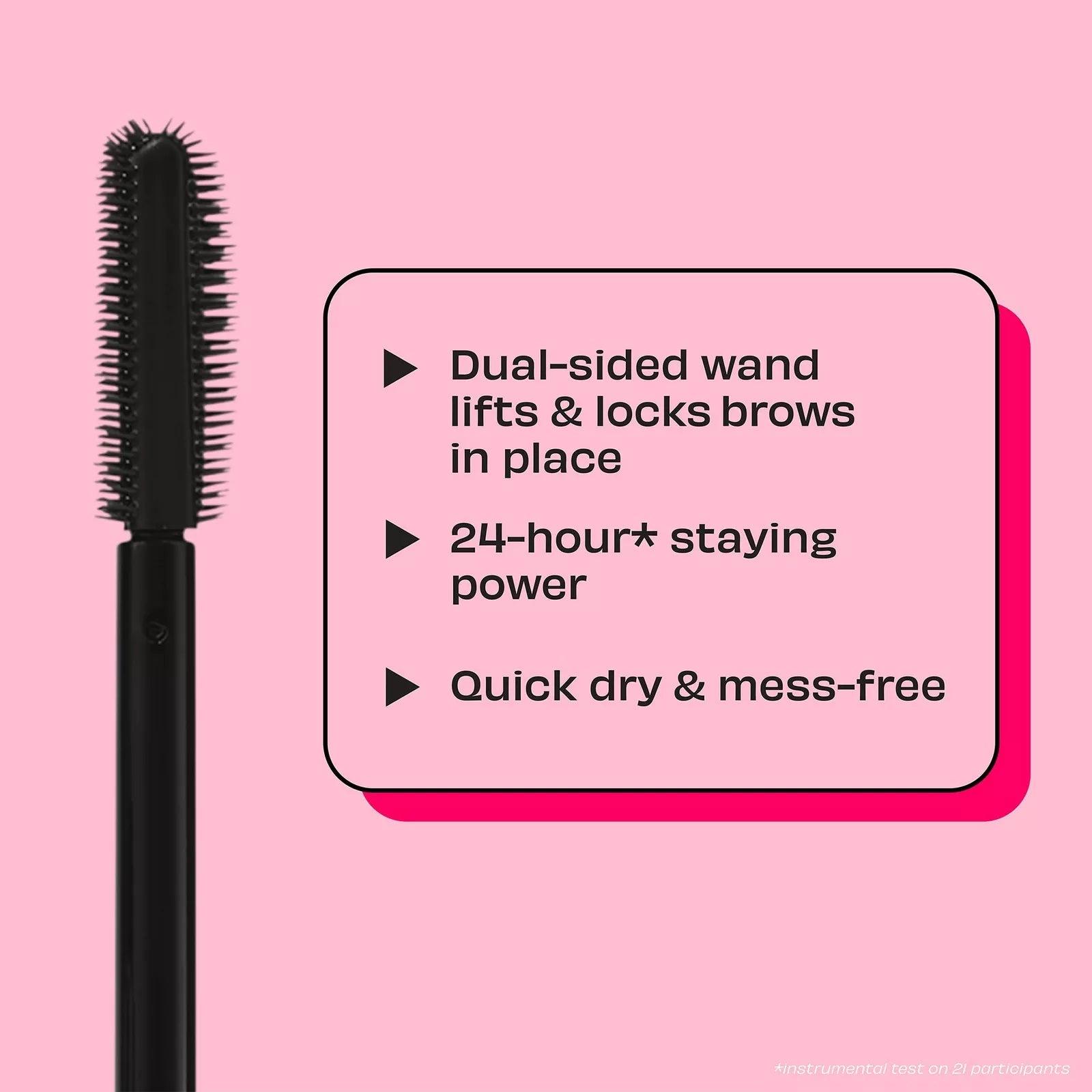 Mini 24-HR Brow Setter Clear Brow Gel with Lamination Effect